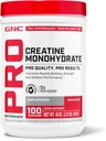 GNC Pro Performance Kreatin Monohydrat pulver for kvinner og menn, 5g kreatin per servering, muskelbygging, energiproduksjon, utholdenhet, ytelse, 100 serveringer
