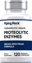 Piping Rock Proteolytiske Enzymer Supplement | 120 Kapsler | bredt Spectrum Complex | Vegetarisk, ikke-GMO, Glutenfri