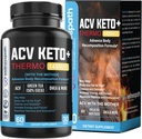 ACV Keto kosttilskudd, mødre Apple Cider Vinegar (1455 mg) piller for metabolisme og appetitt støtte, THERMO ACV Keto piller for vekttap og belly fett, voksen slimming kapsler for kvinner menn