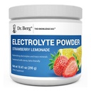 Dr. Berg Zero sukker Hydration Keto Electrolyte pulver - Forbedret w / 1000 mg Kalium og ekte rosa Himalayan salt (NOT tabell salt) - Jordbær sitronade Hydration Drink Supplement - 50 serveringer