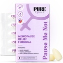 Ren kvinne Paus-Me-Ikke Menopause Relief Vaginal Suppositories - Vaginal Moisturizer for Menopausal kvinner - Vitamin E & Hyaluronsyre Vaginal Suppositories for tørrhet, Hot Flash & Night Sweat