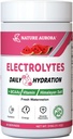 Elektrolyserer pulver Ingen sukker, fersk vannmelon elektrolytt pulver, Hydration pulver, forbedret med Himalayan Salt, BCAA og B-vitaminer, Ingen kalorier, sukkerfri ketoelektrolytt drikk - 90 serveringer
