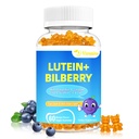 20mg Lutein & Zeaxanthin Gummies med Bilbær, Astaxanthin, Omega 3, Vitamin C, E - Sukker gratis øye helse supplement for voksne og barn - Tørr øye lindring, Visjon klarhet, Macular støtte