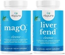 nbpure MagO7 + Lever Fend Detox Bundle  Oxygen Oksygen-drevet Colon Cleanse & Liver Support | Relief for anledninger, Bloating & Toxin Build-Up | Ozonated Magnesium + Melk Thistle, 180 Kapsler