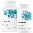 THORNE - Wellness Bundle - Vitamin C & B12 - Støtter hjerte, nerve, immunforsvar og vev helse - 60 til 90 Services