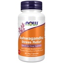 NOW Supplements, Ashwagandha Stress Relief, Mood and Sleep Support*, med klinisk studert Lactium®, fremmer avslapping og hvile søvn*, 60 Vegkapsler