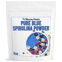 Blå Spirulina pulver ren fra Blå Grønn Algae Flott for Smoothies Baking Vegan naturlig mat Farge Phycocyanin 2 oz 57g Opp til 70 Serveringer