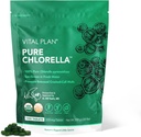 Vital Plan Pure Chlorella Tabletter - Sun Grown Chlorella Pyrenoidosa Supplement av Dr. Bill Rawls v/Broken Cell Wall - Organic Chlorella w/Chlorophyll, Cracked Cell Wall & No Fillers (1000 Tabs)
