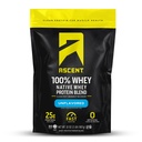 Accent 100% Whey Protein pulver - Post Workout Whey Protein Isolate, Null Kunstig Flavors & Sweeteners, Glutenfri, 5,5 g BCAA, 2,6 g Leucine, Unflavored 2 lb