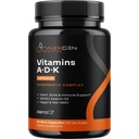 Høy absorpsjon ADK Vitamin Supplement - Vegansk vitamin D3 K2 MK7 & A for kalsiumforskrift Plus Bone Heart Thyroid & Immune Support - Vitamin ADK med 5000 IU D3 Ikke GMO & Glutenfri (2 måneder)