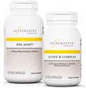 Integrativ terapi Bundle med aktiv B-kompleks, 60 kapsler og HPA Adapt, 120 vegankapsler - Aktiv B-kompleks for å støtte energimetabolisme - HPA adapter for å støtte sunn stressrespons