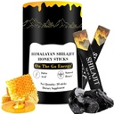 Shilajit Honning Sticks, Himalayan Shilajit Honning Sticks, ren Himalayan Restin, Honning & Saffron, 30 høy absorpsjon Sticks for energi, styrke og kognitiv støtte