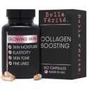 Bella Vérité Daily Collagen Supplement for kvinner og menn - essensielle vitaminer for en ungdommelig, strålende kompleksion og generell helse - støtte Glødende & glatt hud, Redusere rynker og tørrhet (60 kapsler)