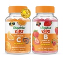 Livbar Vitamin C Kids + B komplekse barn, Gummies Bundle - Great Tasting, Vitamin Supplement, Glutenfri, GMO Free, Chewable Gummy