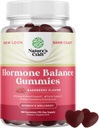 Hormon Balance for kvinner Gummies i alle aldre - PMS Støtte Supplement for kvinner å støtte Menstruell Syklus & Hormonal Balance Menopause & Mood Swings med vitamin B6 & Dong Quai - 180 Chews