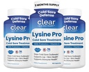 Lysin kald sore behandling for lepper – med Lactobacillus Rhamnosus, Acidophilus og vitamin C – Cold Sore Supplement for lep & hud helse, immunstøtte og forebygging – 180 kapsler