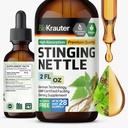 BIO KRAUTER Stinging Nettle Tincture - Nettle Root Extract Liquid - Urtica Dioica Natural Extract - Vegan, Sukker og alkohol Free Drops 2 Fl.Oz.