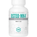 NBI Osteo-MK4 Bone-støtte | Vitamin D & K Complex | 45 mg Vitamin K2 (MK4) for sterk bein helse og funksjon | 60ct Veggie kapsler