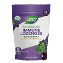 Naturens måte Sambucus sink Lozenges med eldrebær og vitamin C, Peppermynte Flavored, 24 Lozenges