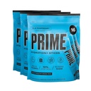 PRIME HYDRATION+ Sticks Blå Raspberry ® Oversettelse pulver enkelt servere Sticks ® Elektrolytt pulver på farten ® 250 mg BCAA, B vitaminer, antioksidanter | Lav sukker | Koffeinfri | Vegan ® 48 Sticks