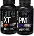 Jacked Factory Burn-XT Max - termogene fettforbrenner & aptit Suppressant (90 kapsler) & Lean PM Max høy performance vekttap, fettforbrenner, og aptit Suppressant (120 kapsler)