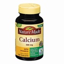 Naturlaget kalsium, 500 mg, med vitamin D, tabletter, 130 greve (pakke på 3)