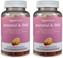 Basics Prenatal & DHA Gummy, Rasberry & Lemon Flavor, 90 greve (tidligere Solimo) (pakke med 2)