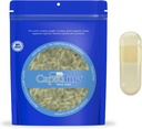 Capsuline Safflower Farget Størrelse 00 Tom Vegansk Kapsler Gul/Ål - 1000 greve - Vegetarisk Tom Pill Kapsler - DIY Grønnsaker Kapsel Fylling - Veggie Pill Kapsler - Kosher og Halal sertifisert