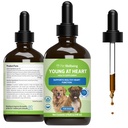 Kjæledyr velvære Unge i hjertet for hunder - hjertehelse, sirkulasjon og kardiovaskulære system, hawthorn, mormormor, skisandra - veterinærformulert herbal Supplement 4 fl oz (118 ml)