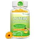 Lutein 20 mg med Zeaxanthin Gummies, Lutein og Zeaxanthin kosttilskudd med øyevitaminer C, E, Bilbær for øyehelse - 60Cts