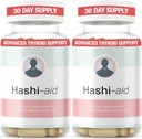 IBDassistTM Hashi Aid Thyroid Support for kvinner og menn - Thyroid Supplement for Hashimotos sykdom og hypothyroidisme* - med Ashwagandha, Selenium, sink, essensielle vitaminer og mer - 30 kapsler (2 pakke)