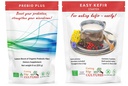 Cutting Edge Cultures Prebio Plus + Kefir Starter Kultur Prebiotic Fiber pulver Best tilpasset blanding av organiske prebiotiske Fibers kosttilskudd (1 Prebio Plus + 1 Kefir 20g)