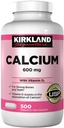 Kirkland Signatur Kalsium 600 mg. med vitamin D3, 500 tabletter (2 pakke)