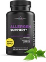 Livingood Daily Allergen Support, Naturlig Allergi Supplement med vitamin C, Quercetin, Nettle Leaf, sink, Bromelain & Tinospora, Ikke GMO, Vegansk, Immun støtte Formula, 120 vegetariske kapsler