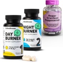ColonBroom dag & nattforbrenner kosttilskudd, vektkontroll piller (60 serveringer) + sukker craving suppressant - Chromium Picolinate 200mcg (60 serveringer), 3 elementer