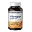 American Health Super Papaya Enzyme Plus - 180 Chewable Tabletter - ettermålssupplement - ikke-GMO - 60 Services