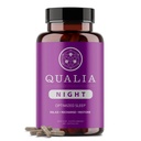 Qualia Night Sleep Aid Ikke-Habit Forming  Science Science-støttet Supplement for dyp forfriskende søvn | Melatonin-fri, Vegan, ikke-GMO, Glutenfri 80 greve | (1 måneds forsyning)
