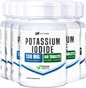 HealthFare Kalium jodide Tabletter | 130 mg | 360 Fast Dissolverende Tabletter (6 pakker) | Ki piller | Lang holdbarhet | Ikke-GMO