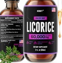 HERBIFY Licorise Root Extract - Kraftig Licorise Supplement - Lung Support Supplement - Licorise ekstrakt for hud helse og immunstøtte - laget i USA - 2oz