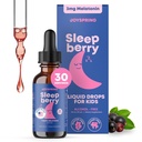 SleepBerry flytende melatonin for barn - naturlig søvnhjelp med eldreberry og vitamin D - øker immunsystemet mens de sover (1 fl oz)