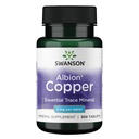 Swanson kobber antioksidant immunsystem rød blodcelle støtte Mineral Supplement (Copper chelat) 2 mg 300 tabs (2 pakke)