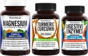 FarmHaven Magnesium Glycinate & Malate Complex w / Vitamin D3 & Turmeric Curcumin med BioPerine Black Pepper & Digestive Enzymer med 18 probiotika og urter