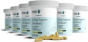 resbiotiske resB Lung støtte probiotiske kosttilskudd - Lung Health Supplement for røykere, Gut helse, immun støtte, pustebehandling, Holy Basil, Turmeric, klinisk utprøvd - 360 kapsler (6 flasker)