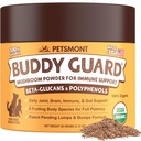 Petsmont Buddy Guard for Lumps og Bumps, Lipoma for hund & katter, Patent Venter organisk 8 Mushroom Powder Blend Natural Dog Probiotic & Immune Support Chaga, Reishi, Lions Mane, Tyrkia Tail Mushroom