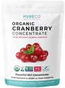 USDA Cranberry Powder Organic Certified - Økologisk Cranberry Juice Konsentrat Støtte Urin Tract Health for kvinner og menn - ren Berry Koncentrat Vegansk ikke-GMO & Filler Gratis (200 Serveringer)