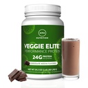 MRM Nutrition Veggie Elite Performance Protein | Sjokolade Mokka Flavored | Plantebasert Protein | Lett å Digest | Med BCAAS | Vegan + Glutenfri | Klinisk testet | Digestive enzymer | 30 Serveringer