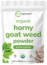 Maksimal styrke organisk ren hornaktig got weed med aktive ikariiner for menn og kvinner, 100 gram, organisk epimedium pulver for energi og immunsystem Booster, Filler gratis og vegansk vennlig