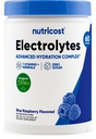 Nutricost Electrolyte Kompleks pulver (60 serveringer, blå bringebær) - Hydration Supplement Drikke Blande med vitaminer og mineraler