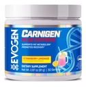 Evogen karnigen Plus koffein - Premium karnitin pulver | støtter fettmetabolisme og fremmer gjenoppretting | L karnitin Supplement med koffein & acetyl L-karnitin | Strawberry Lemonade | 50 serveringer