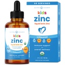 NutraCamps flytende sink dråper for barn, ionic sink dråper forbedret med vitamin C for barn, sukker-fri 4 oz, vegan & ikke-GMO, Tangerine, 60 serveringer, 2 måneders forsyning